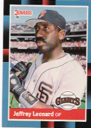 1988 Donruss Baseball Cards    327     Jeffrey Leonard